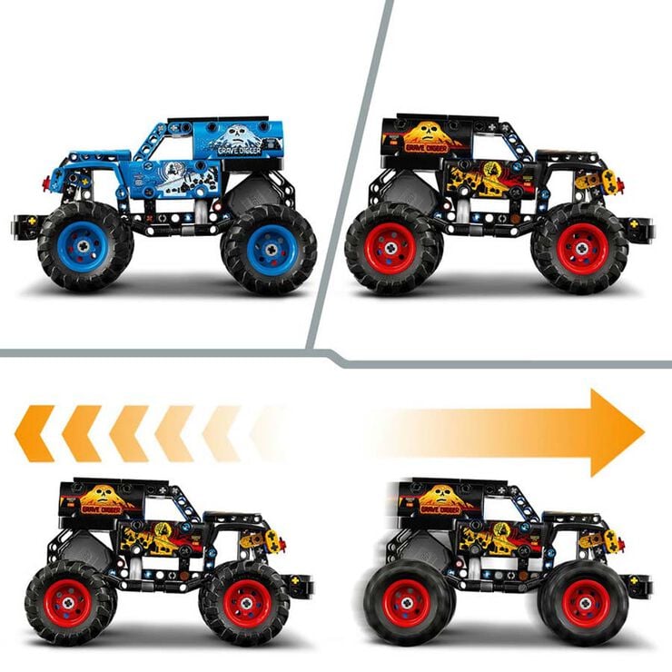 LEGO&reg; Technic Monster Jam&trade; Grave Digger&trade; Foc i Gel 42219