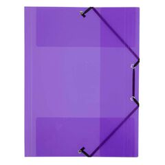 Carpeta amb gomes 3 solapes A4 Viquel lila
