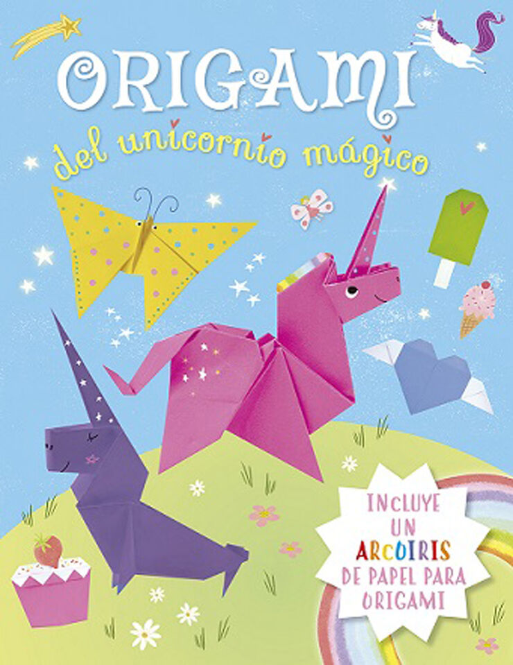 Origami el unicornio m&aacute;gico
