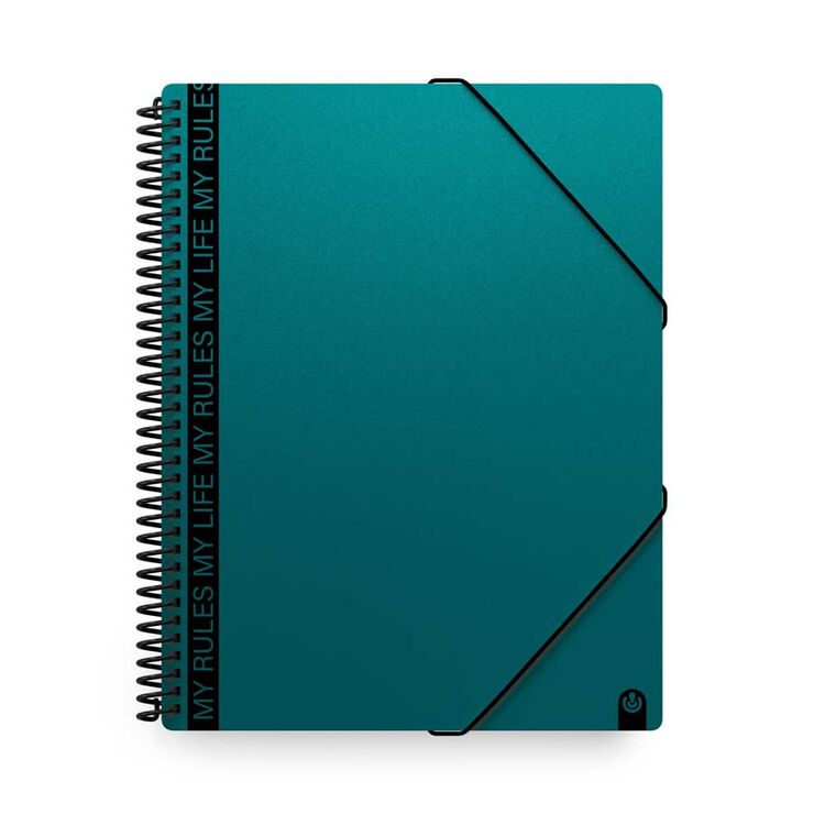 Carpeta Fundes espiral Carchivo My Rules 40 fulls verd