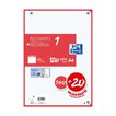 Recanvi Note book 1 Oxford A4 5x5 100+20 fulls vermell