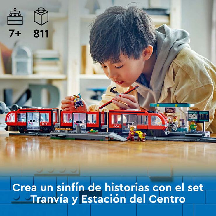 LEGO&reg; LEGO City Tramvia i Estaci&oacute; del Centre 60423