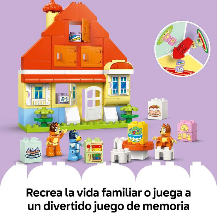 LEGO&reg; DUPLO Bluey Casa Familiar de la Bluey amb Joc de Mem&ograve;ria 10459
