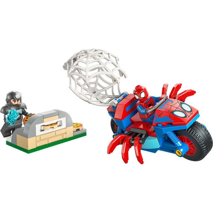 LEGO&reg; Spidey Spidey en su Moto vs. Rino 11206