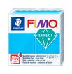 Pasta modelar Fimo Effect 57g azul transl&uacute;cido