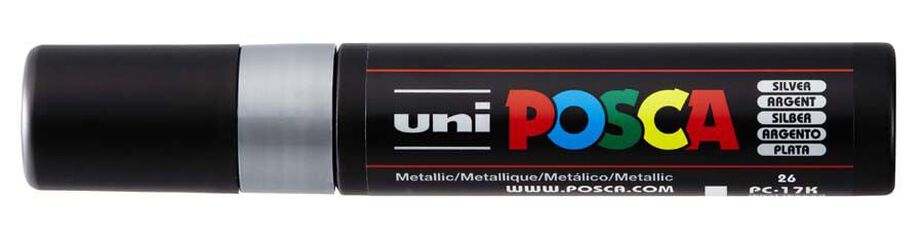 Rotulador Posca PC-17K 15mm plata