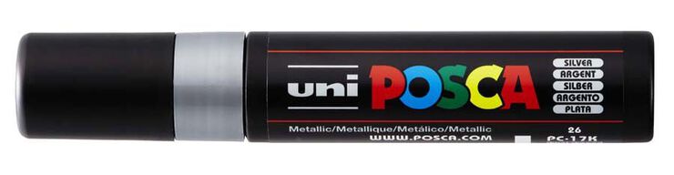Rotulador Posca PC-17K 15mm plata