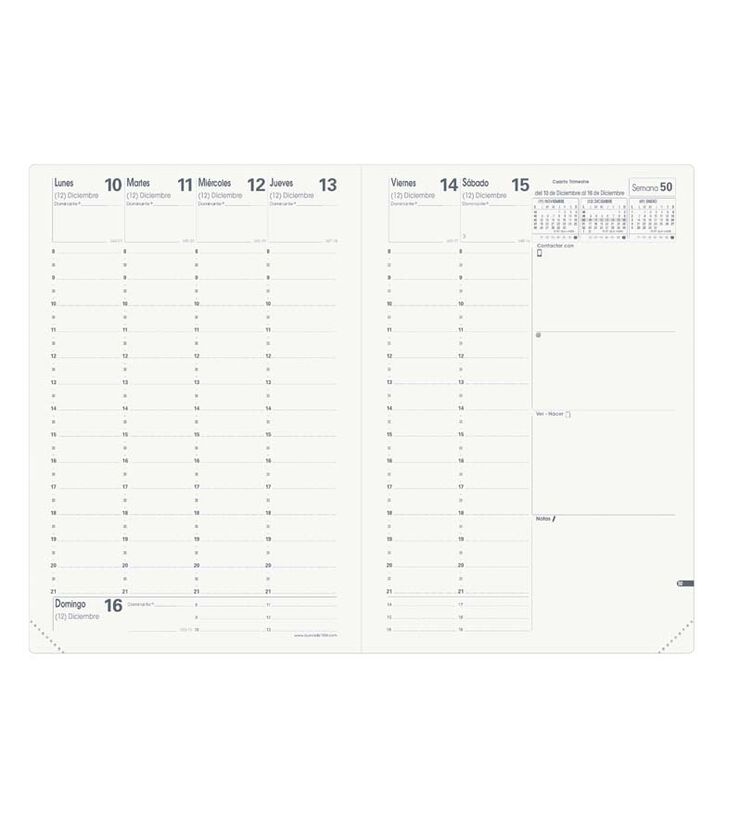 Agenda Quo Vadis Ministre Club A5+ setm/vista castell&agrave; 2025 negre