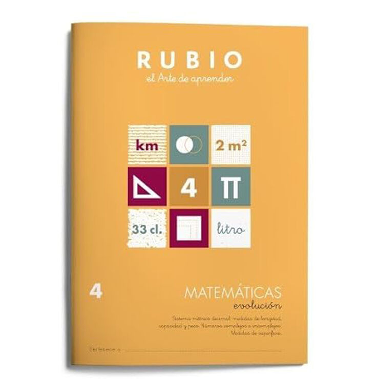 Matem&aacute;ticas Evoluci&oacute;n 4 Rubio