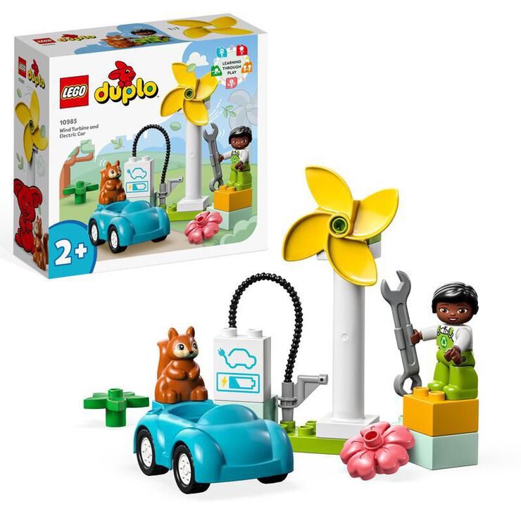 LEGO&reg; Duplo Town Aerogenerador y Coche El&eacute;ctrico 10985