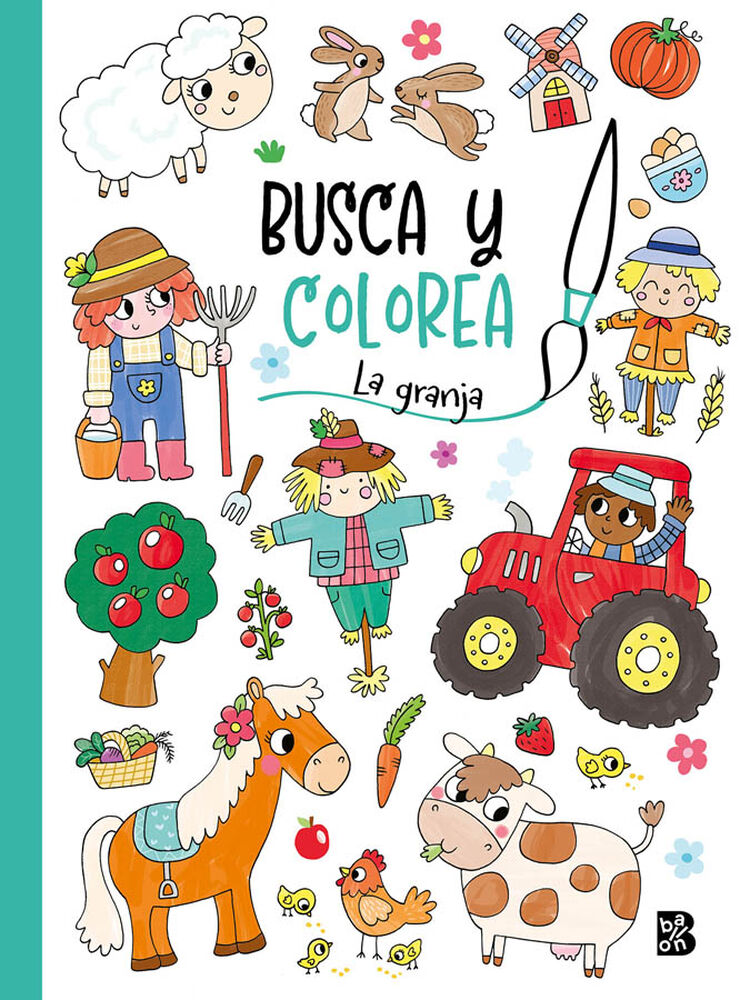 Busca y colorea - La granja