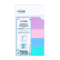 Marcap&aacute;ginas Ingeniox PP Pastel 4 Posiciones