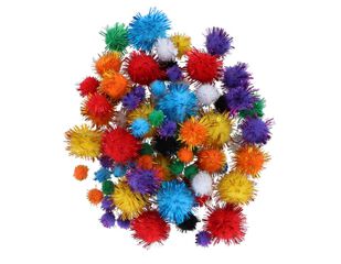 Pompones brillantes 78u
