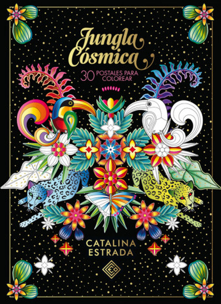 Jungla C&oacute;smica. 30 postales para colorea
