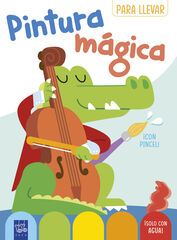 Pintura m&aacute;gica para llevar. Cocodrilo