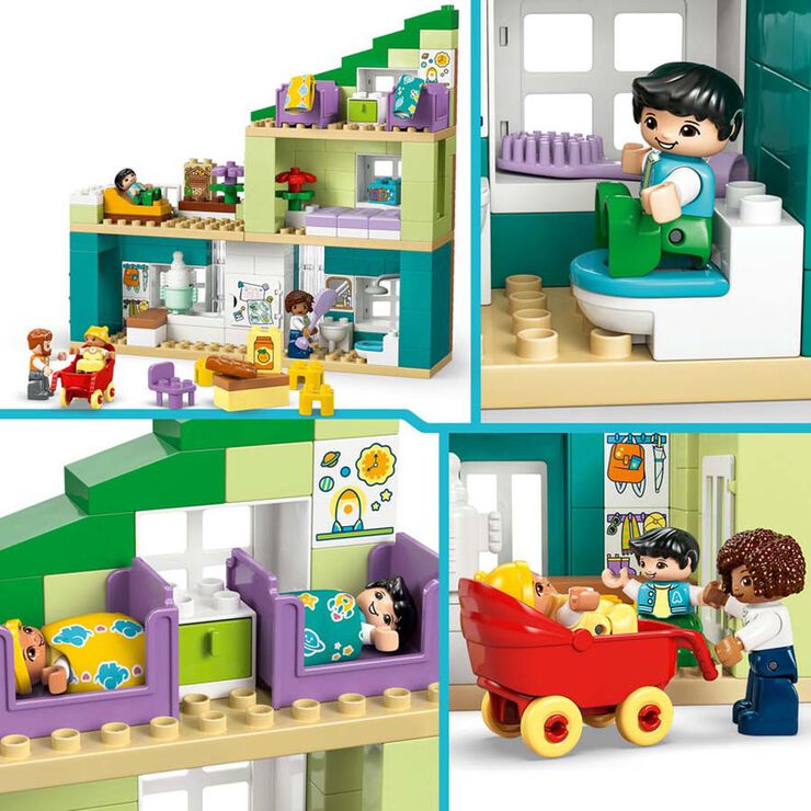 LEGO&reg; DUPLO Town Casa Familiar Moderna &ldquo;3 en 1&rdquo; amb Figures 10470