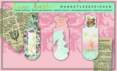 Punt de llibre magn&egrave;tic Jane Austen 3u