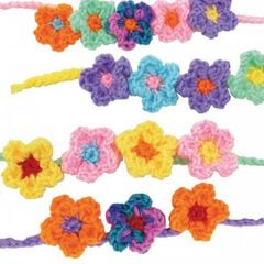 Adornos de Flores con Ganchillo