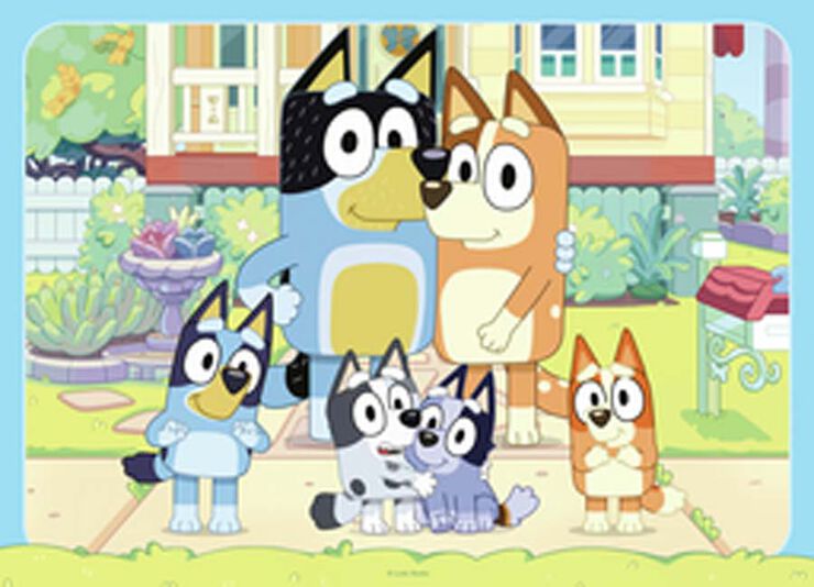 Puzle 4 X 42 peces Bluey