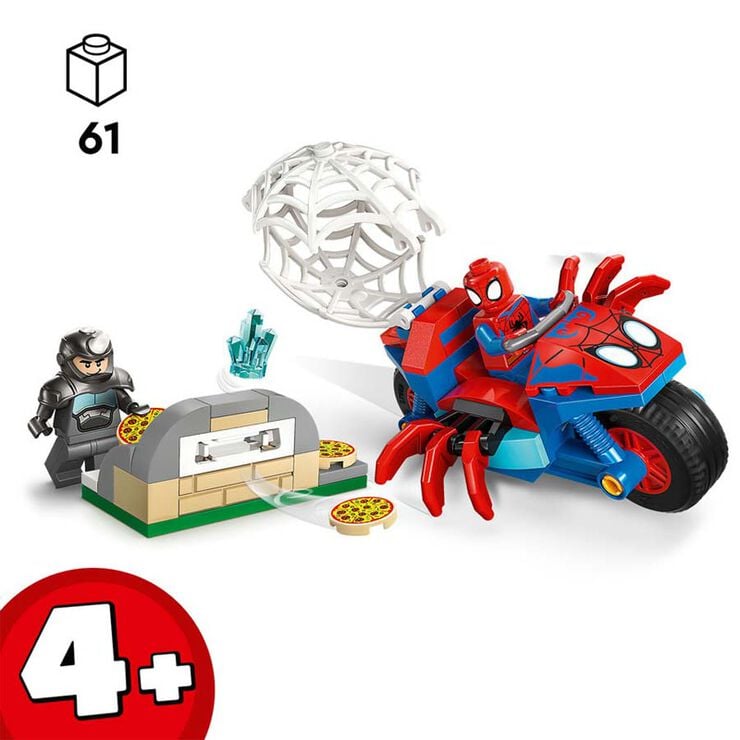 LEGO&reg; Spidey Spidey en su Moto vs. Rino 11206