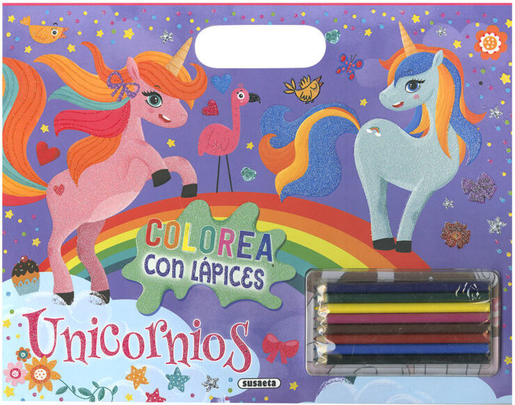 Unicornios &ndash; colorea con l&aacute;pices