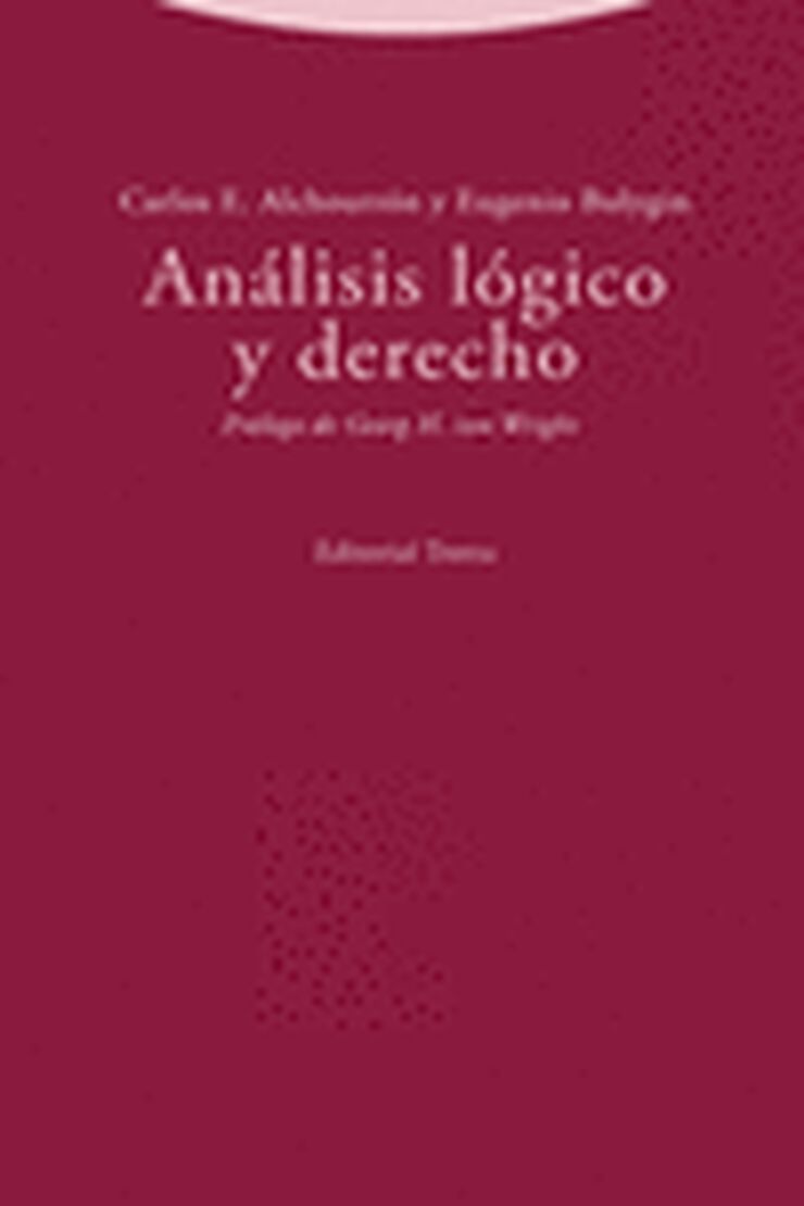 An&aacute;lisis l&oacute;gico y derecho