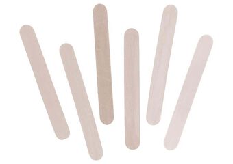 Palos de helado gigantes de madera Innspiro natural 80u