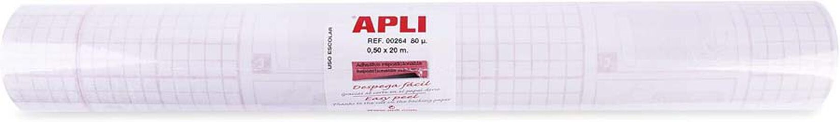 Forro de libros adhesivo reposicionable Sadipal 0,5x20m