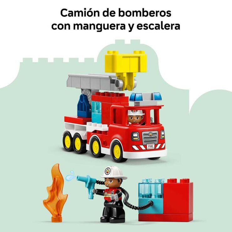 LEGO&reg; DUPLO Town Cami&oacute; de Bombers amb M&agrave;nega i Bombers 10473