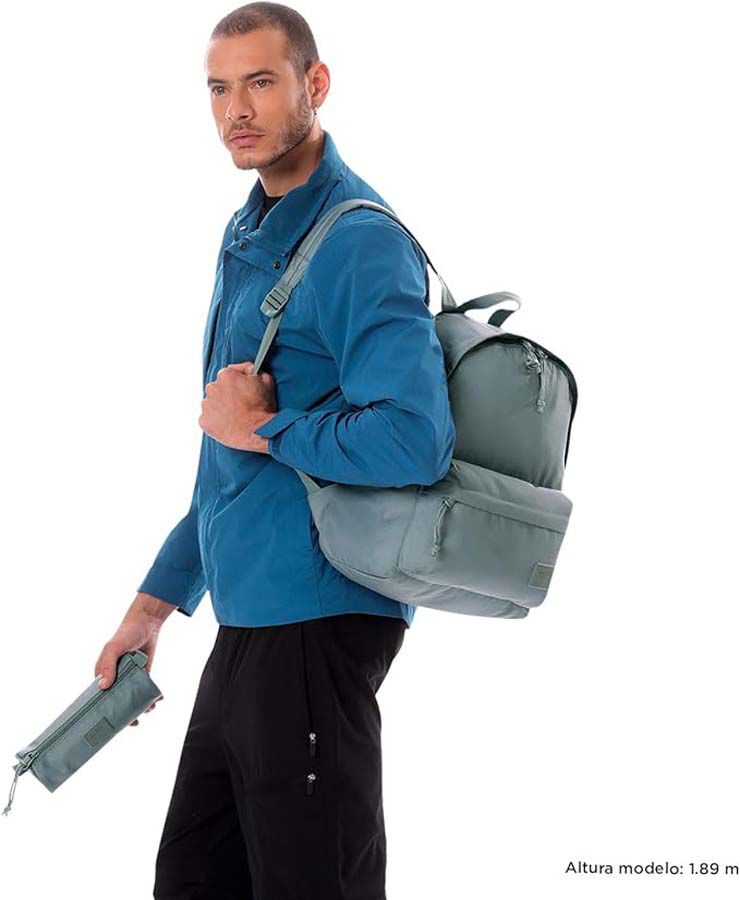 Pack Mochila + Estuche Totto Kalex gris