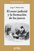 Error judicial y la formaci&oacute;n de los jue
