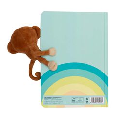 Libreta con Peluche Mono cierre magn&eacute;tico