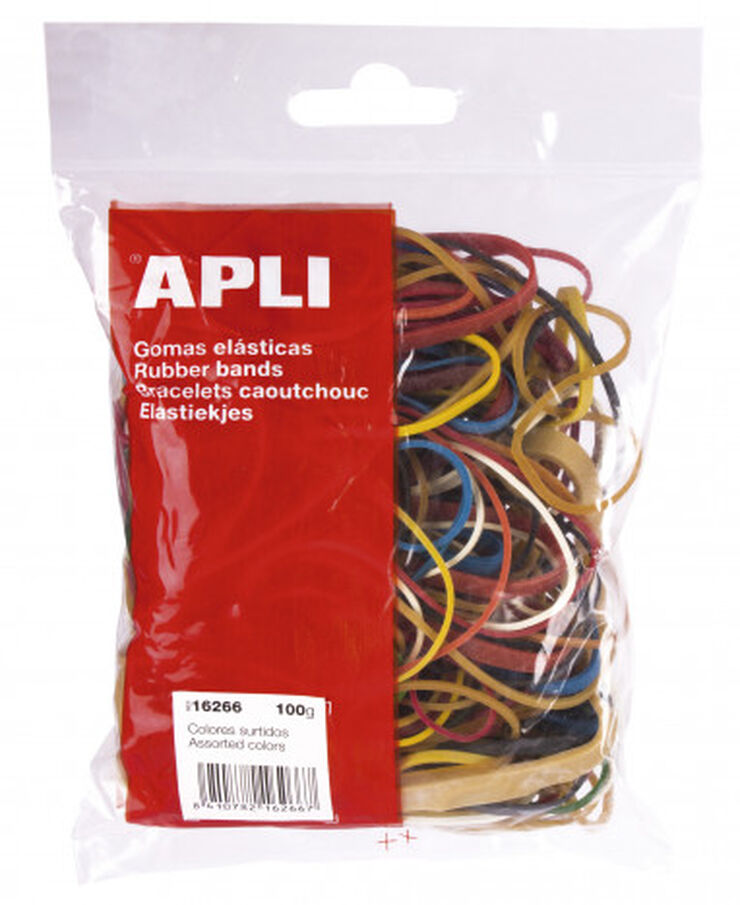 Gomes el&agrave;stiques Apli assortides 100g