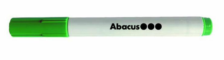 Marcador Pissarra blanca Abacus verd