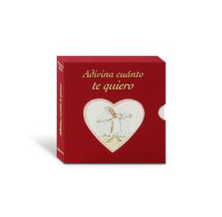 Adivina cu&aacute;nto te quiero desplegable mini caja roja