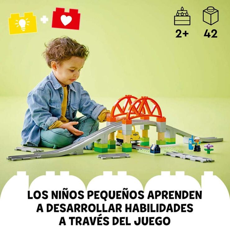LEGO&reg; DUPLO Town Set d&rsquo;Expansi&oacute;: Pont i Vies Ferrovi&agrave;ries 10426