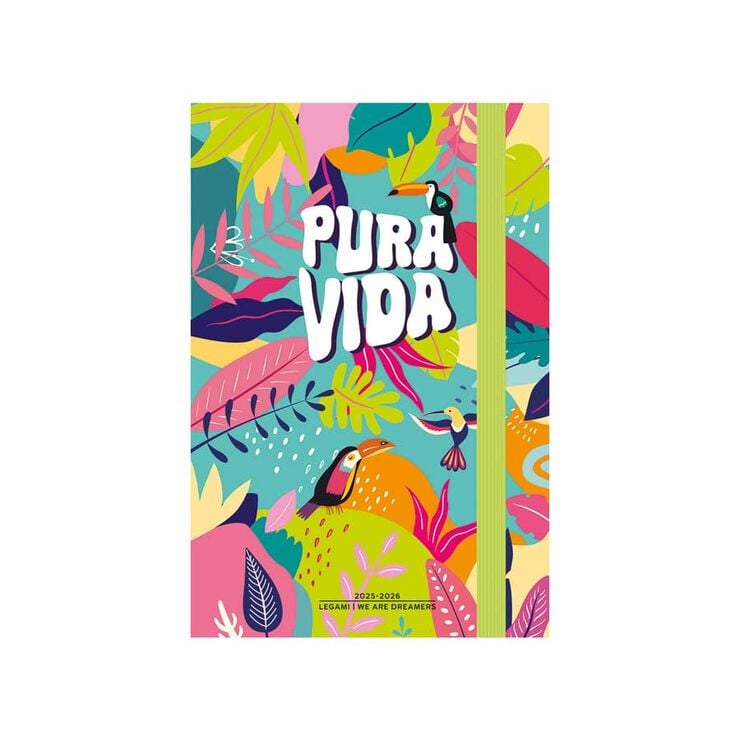 Agenda Legami 16 meses Medium d&iacute;a/p&aacute;g multiling&uuml;e 2025-26 Pura Vida