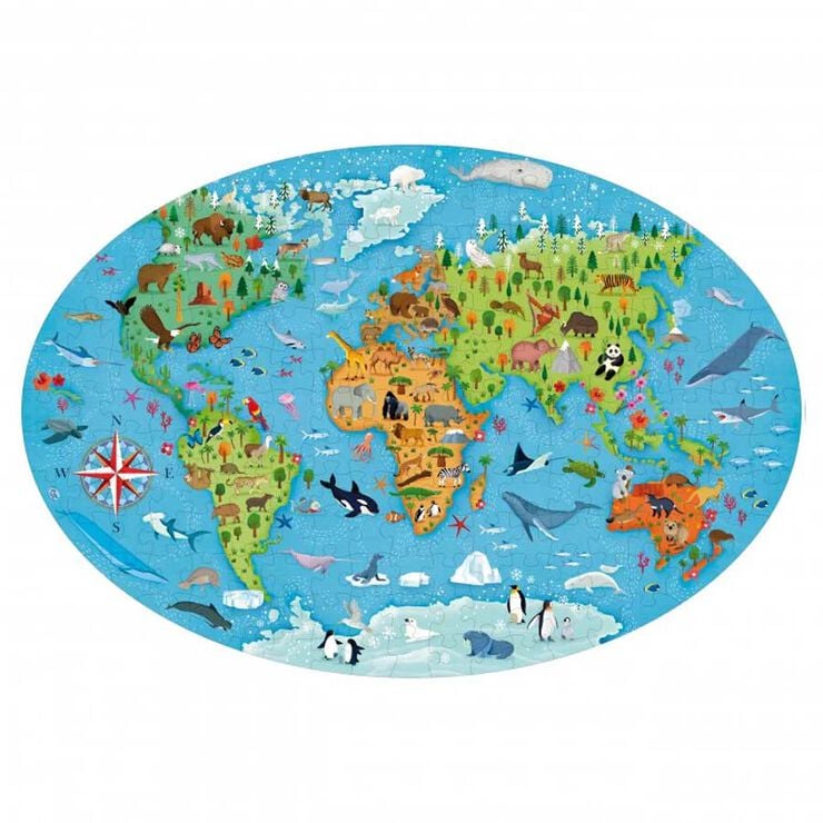 Libro y puzle Els animals 100 piezas