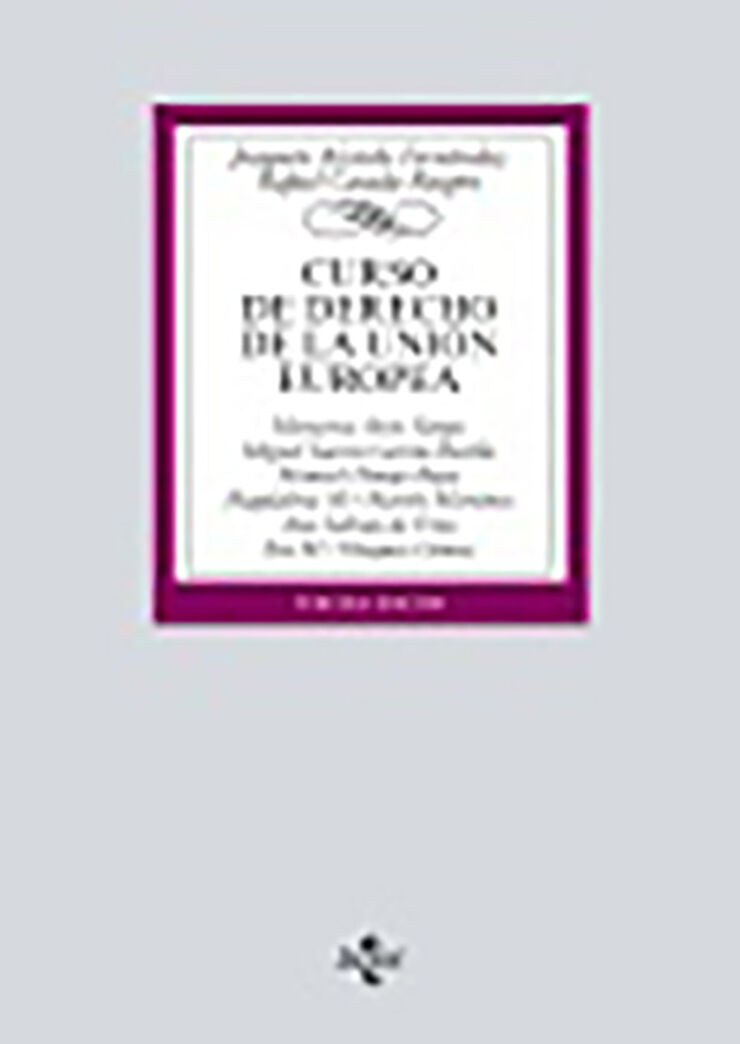 Curso de Derecho de la Uni&oacute;n Europea