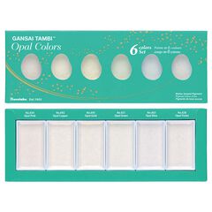 Acuarelas Kuretake Gansai Tambi Opal 6 colores