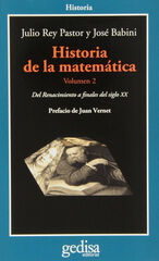 Historia de la matem&aacute;tica. Volumen 2