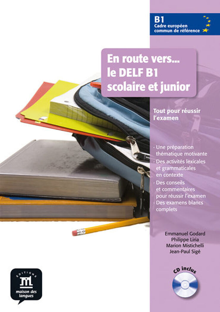En route vers le Delf Scolaire et junior B1 &Eacute;l&egrave;ve+CD