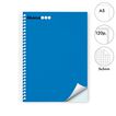 Notebook A5 Abacus tapa extradura 120 fulls 5x5 blau