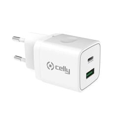 Cargador 20W 2 Puertos&nbsp;Usbc&nbsp;Blanco&nbsp;Celly