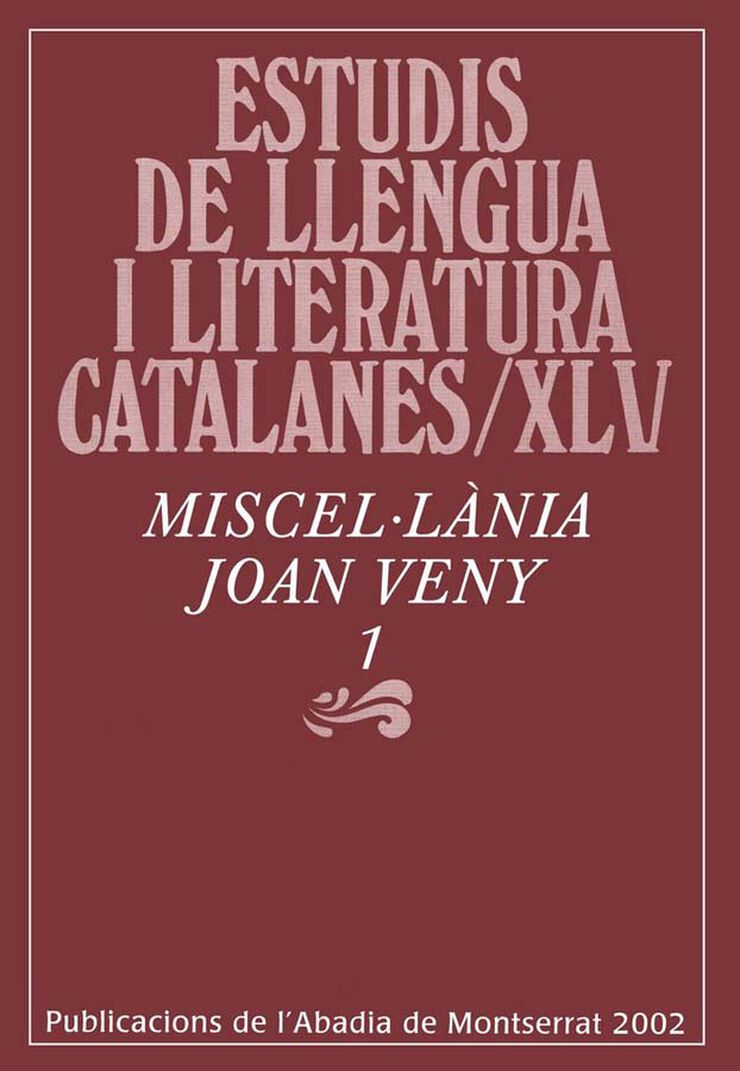 Miscel&middot;l&agrave;nia Joan Veny, 1