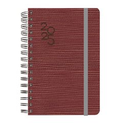 Agenda espiral Senfort A5 setm/vista catal&agrave; 2025 Flow granat