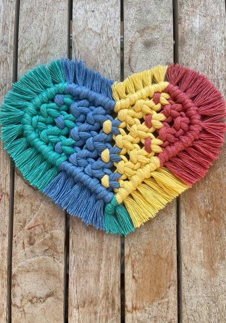 Posavasos Coraz&oacute;n Casasol Kit Macram&eacute;