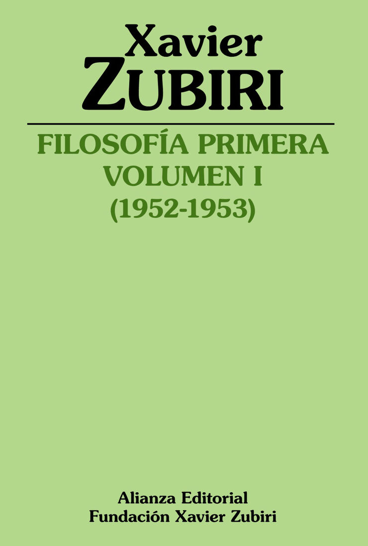 Filosof&iacute;a primera (1952-1953)