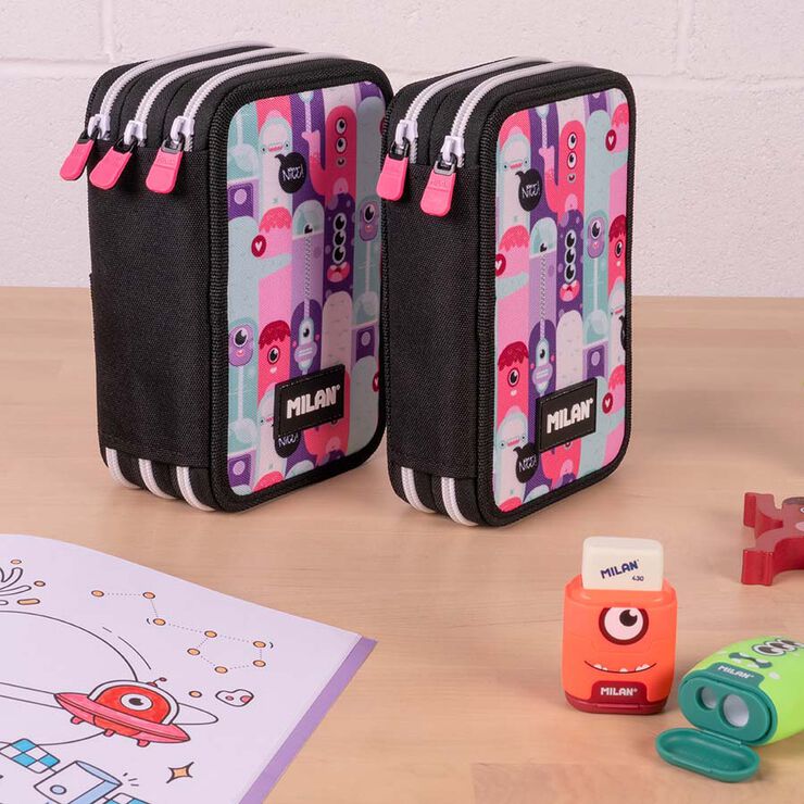 Plumier 3 pisos Milan Especial Aliens2