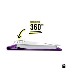 Carpebloc Carchivo polyfoam + Recanvi 100 fulls catal&agrave; lila